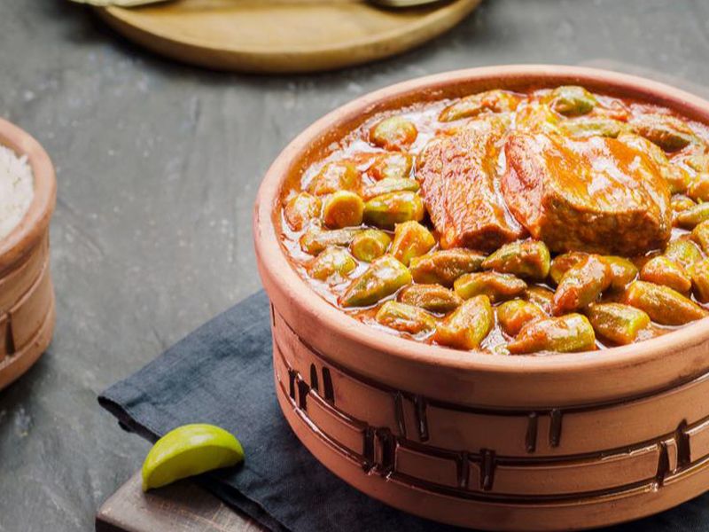 Okra Casserole With Meat