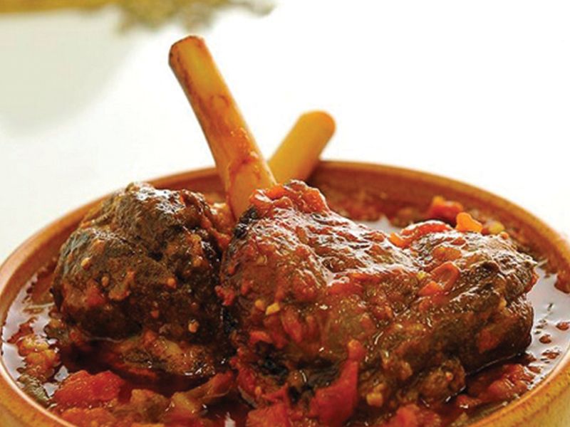 Okra With Lamb Meat Tajine