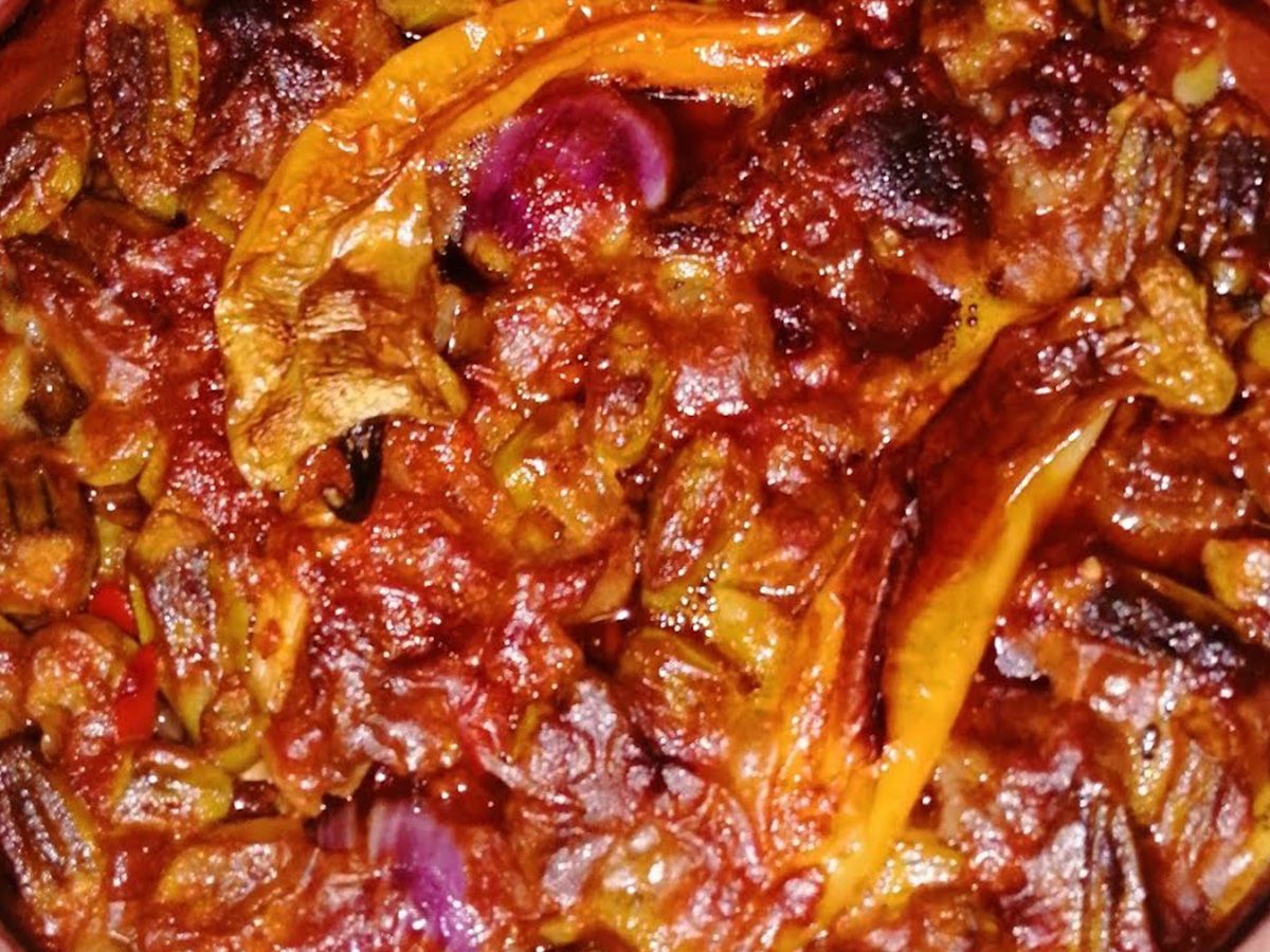 Okra with Lamb Meat Tagin