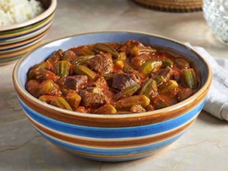 Okra With Meat Casserole
