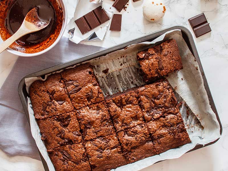 Brownies With Ice Cream Casserole