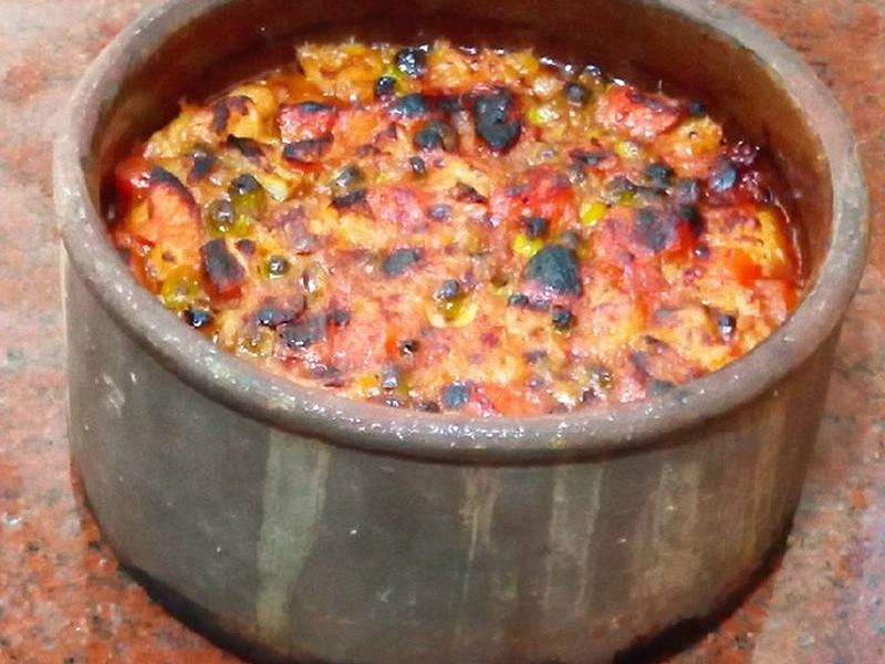 Peas and meat tagine