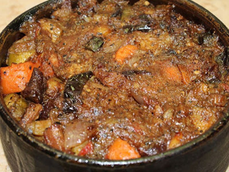 Onion With Meat Casserole