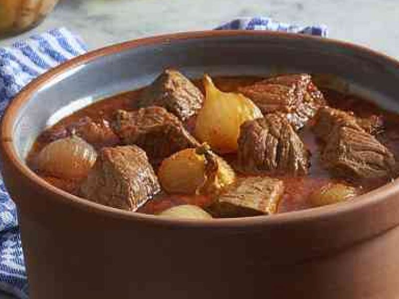 Onion With Meat Casserole