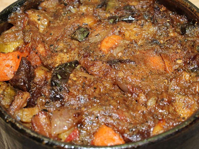 Meat With Onion Casserole