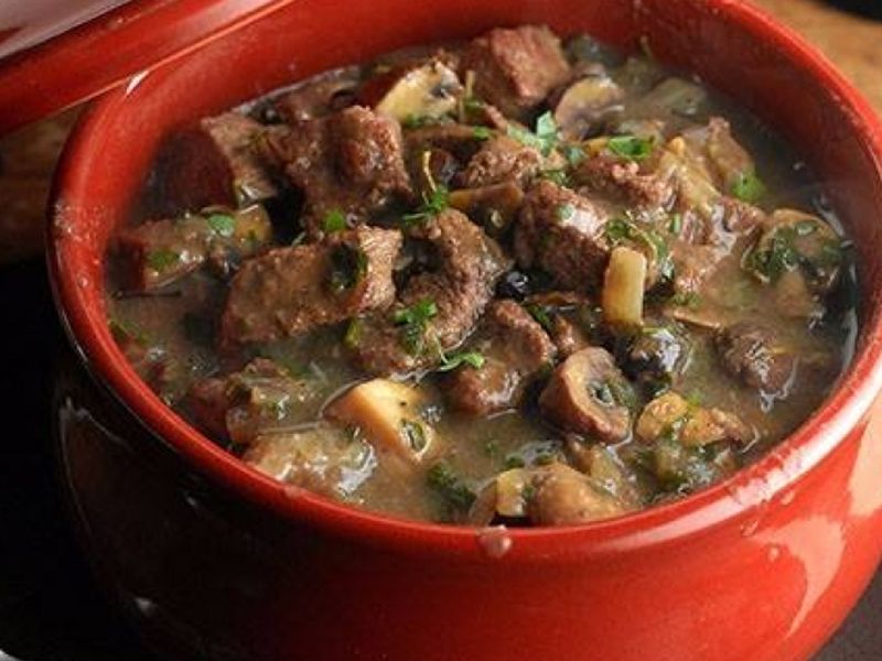 meat tajine with onions