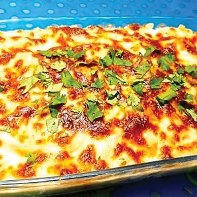 طاجن بطارخ السمك بصلصة الكاري
