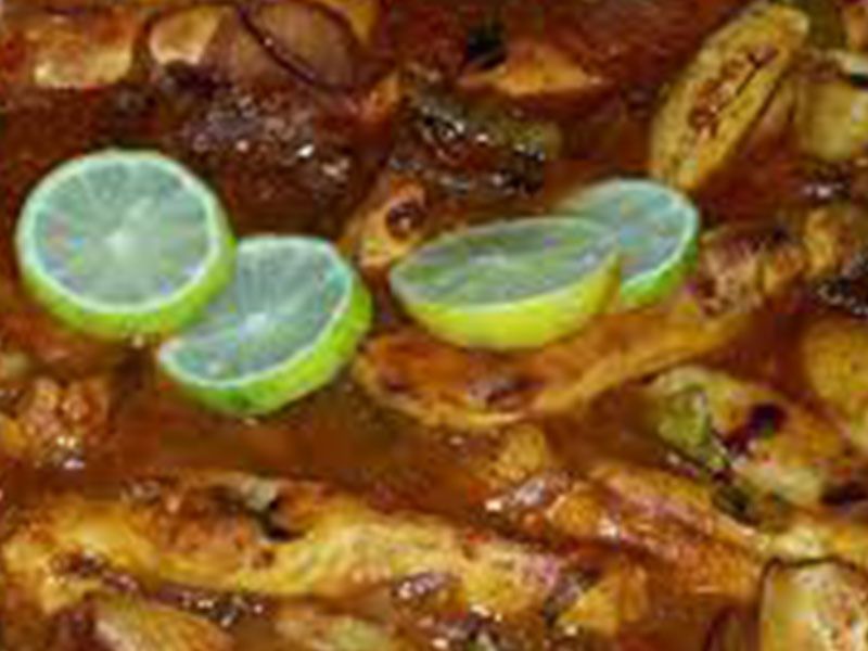 Roe With Tomato Sauce Casserole