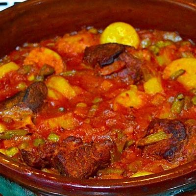 Potato casserole with meat
