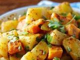 Coriander and Garlic potato Casserole