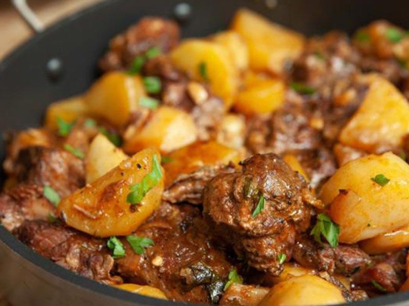 Potato With Meat Casserole
