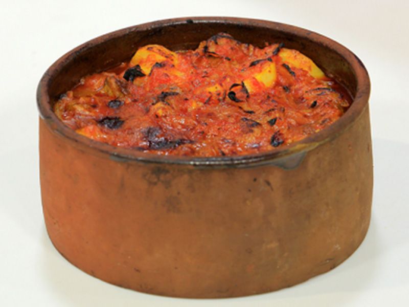 Potato with meat casserole