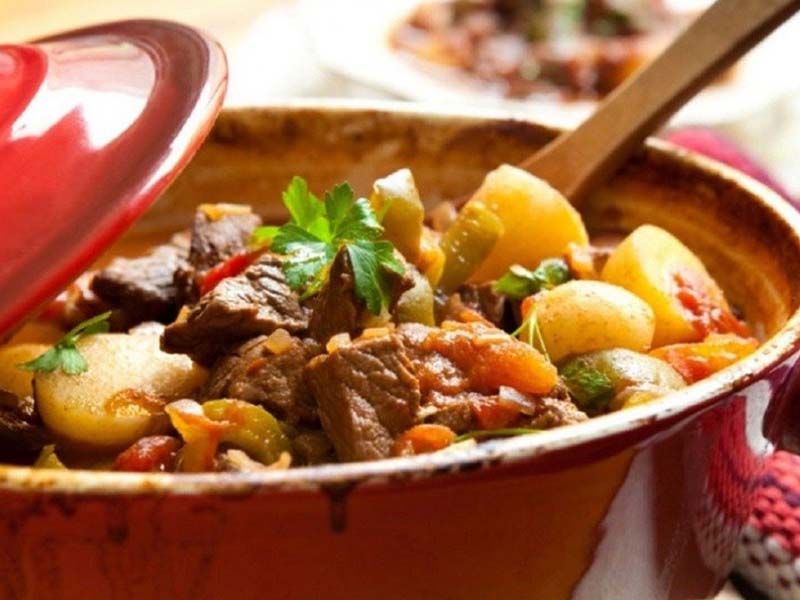 Mix Vegetables With Meat Casserole