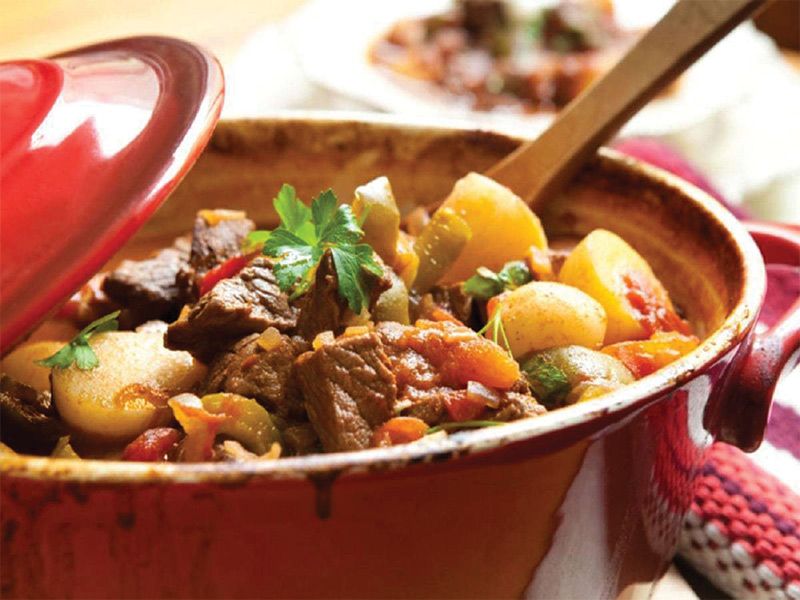Mix Vegetable Tagine With Meat