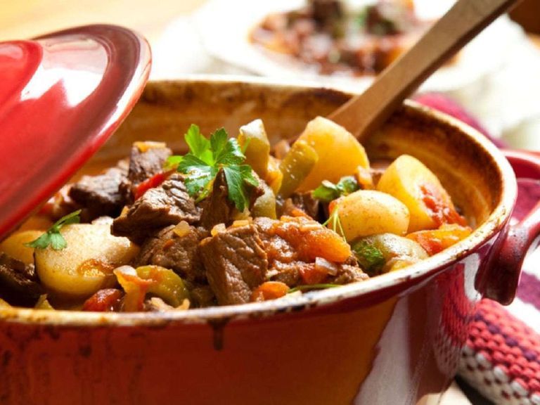 Mix Vegetables With Meat Casserole