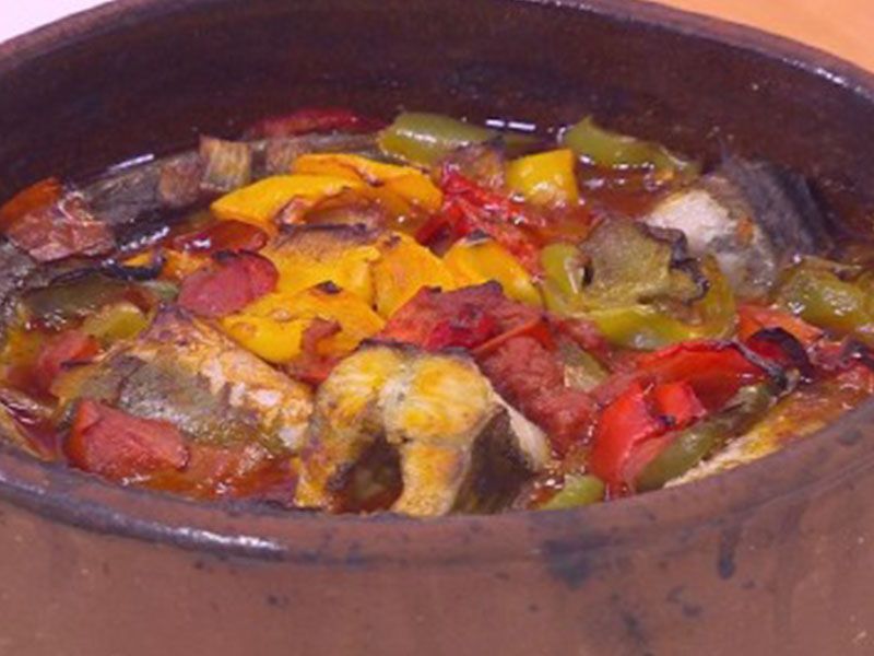 Eel Fish With Tomato Sauce Casserole