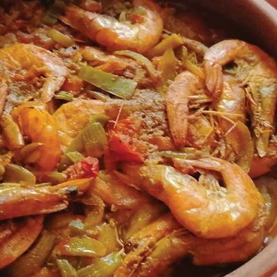 Shrimp Tajine Red Sauce