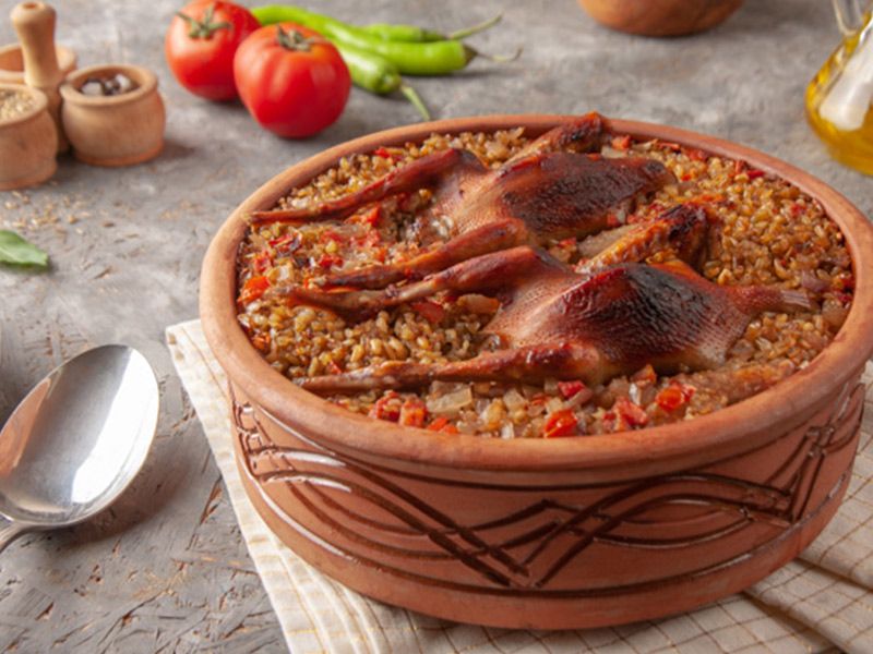 Pigeon With Grits Casserole