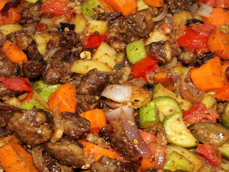 Vegetables With Meat Casserole