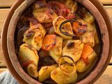Mix Vegetables With Meat Pottery Casserole