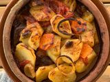 Mix Vegetables With Meat Pottery Casserole