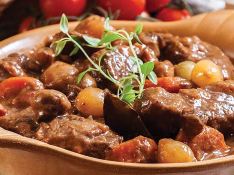 Vegetable With Potato And Baladi Meat Casserole