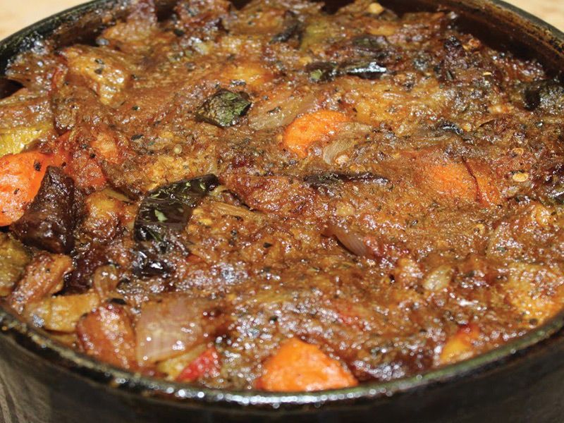 Vegetable Torly With Baladi Meat Casserole