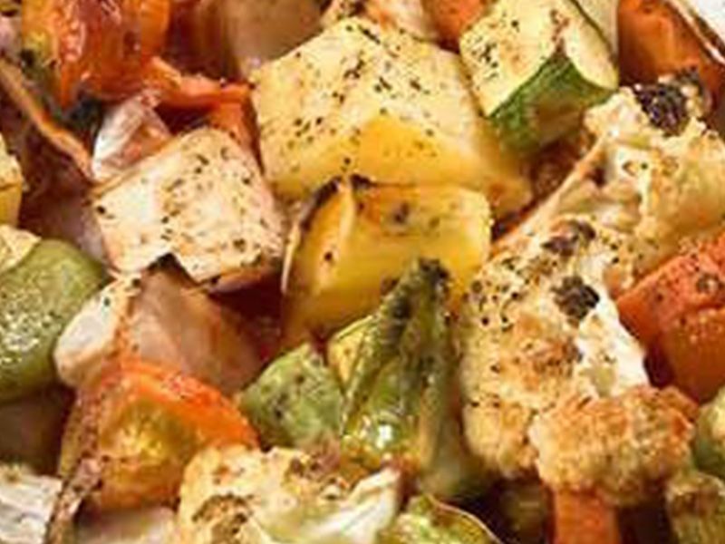 mix vegetables With Meat Casserole