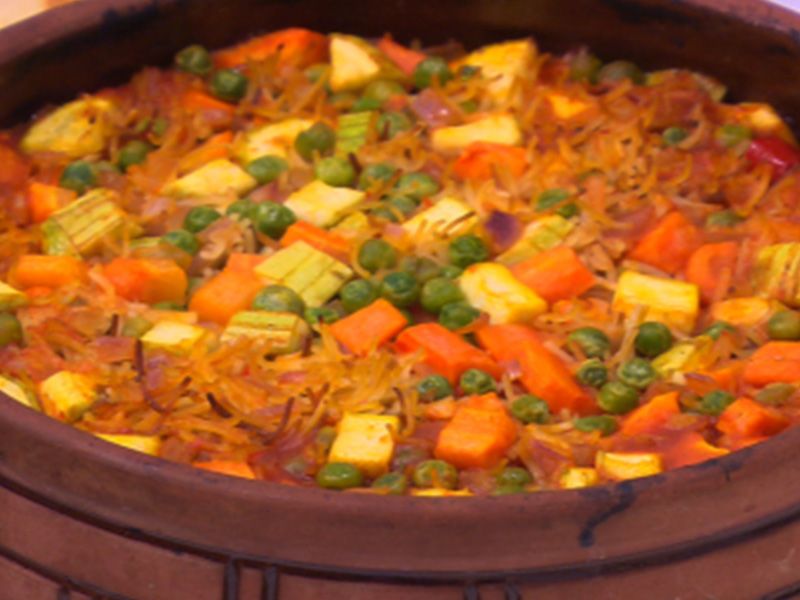 plain vegetables tajine