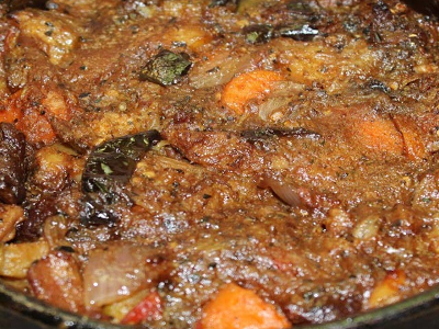 mix vegetables with meat Casserole
