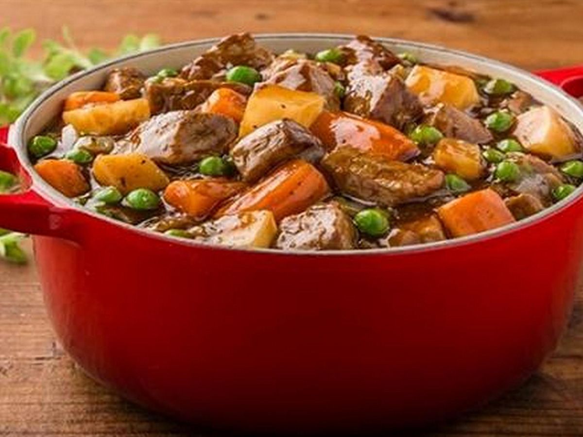 Mixed vegetable and meat casserole