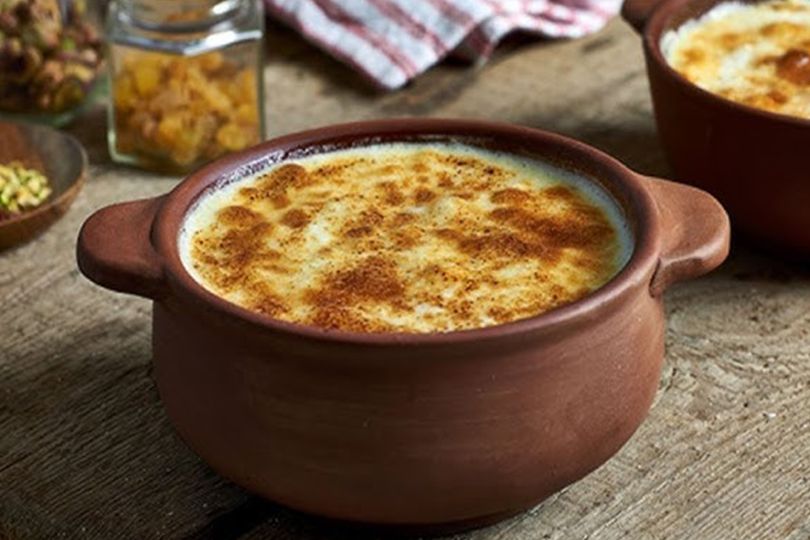 Oven Baked Rice Tajine with Meat