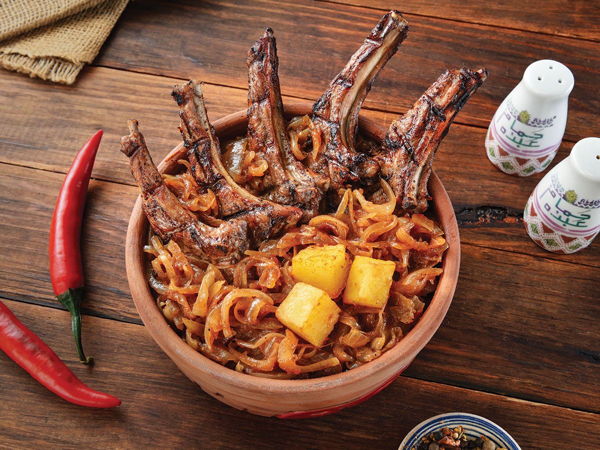 Mutton Ribs With Onions