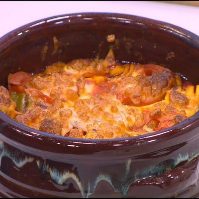 Squid Casserole Red Sauce