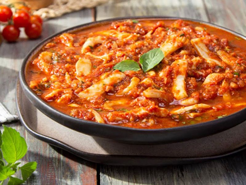 Squid With Fish Fillet Casserole