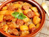 Oriental Sausage With Potatoes Casserole
