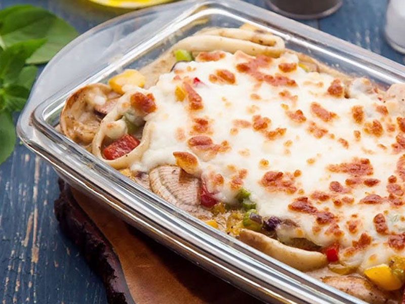Seafood With White Sauce Casserole