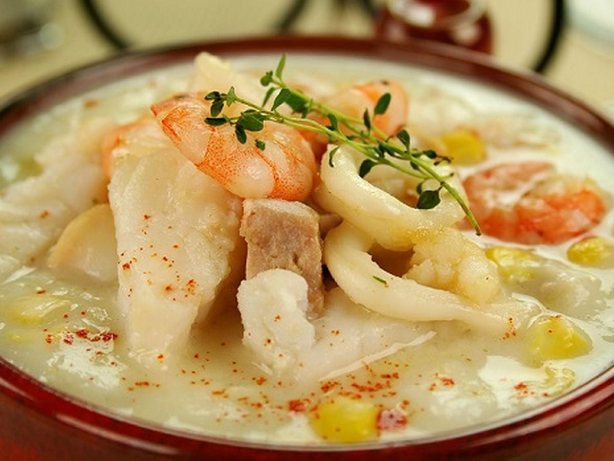 Mixed Sepia And shrimp casserole