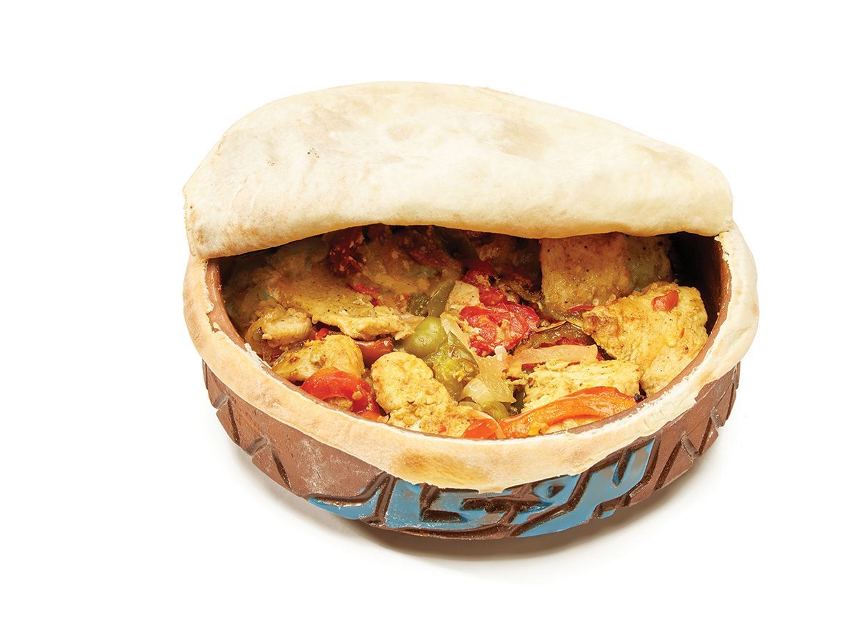 Half a kilo of Shish Tawook with vegetables