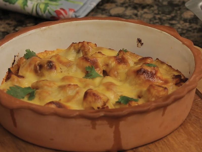 shish with mozzarella casserole