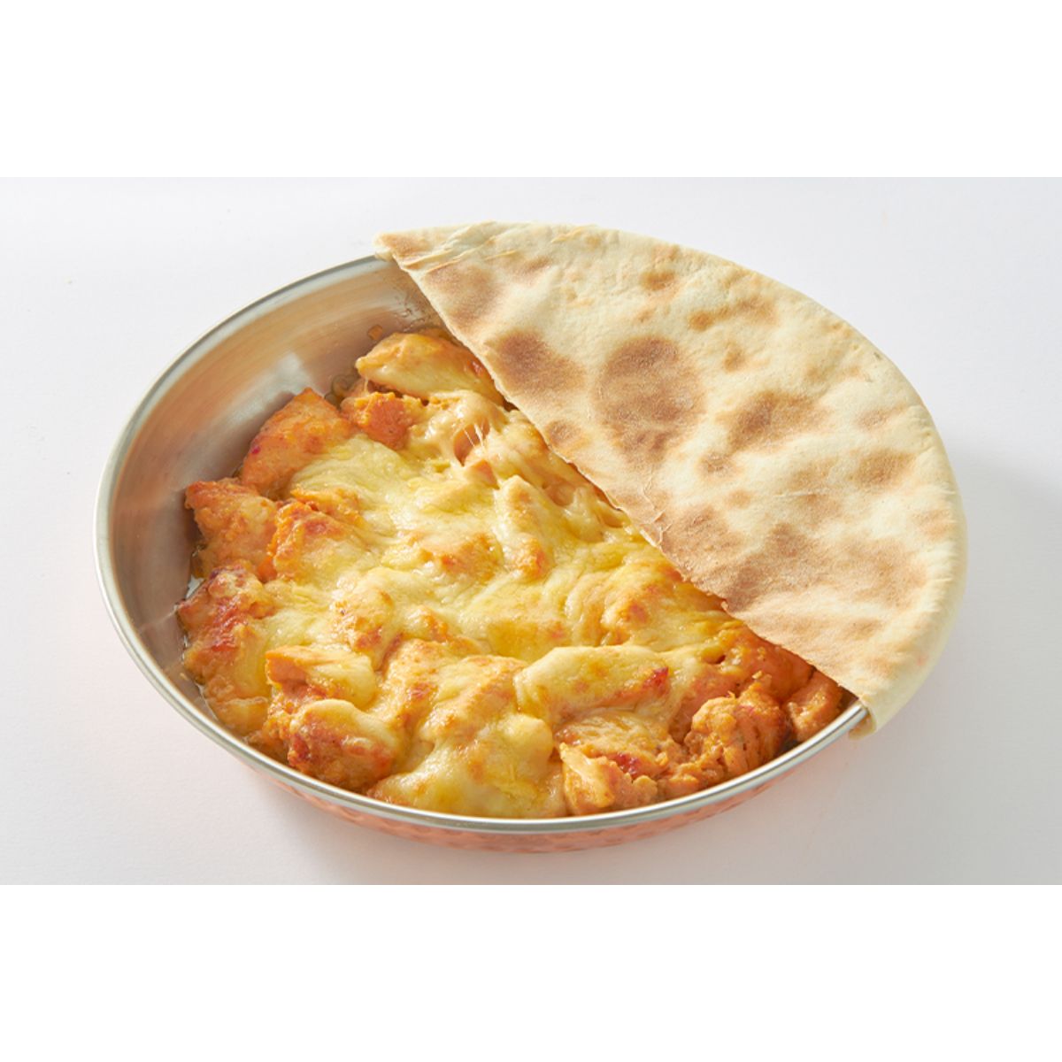 Shish Tawook Casserole with Mozzarella, Mushrooms and Corn