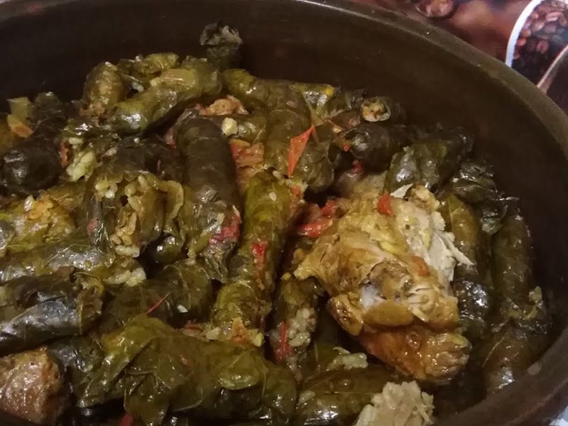 Vine Leaves With Oxtail Casserole