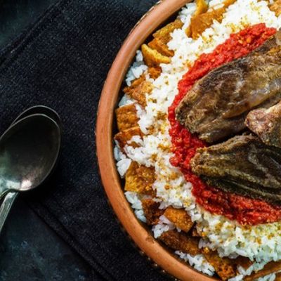Fatteh With Mutton Meat