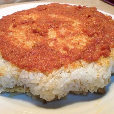 Meat fattah casserole