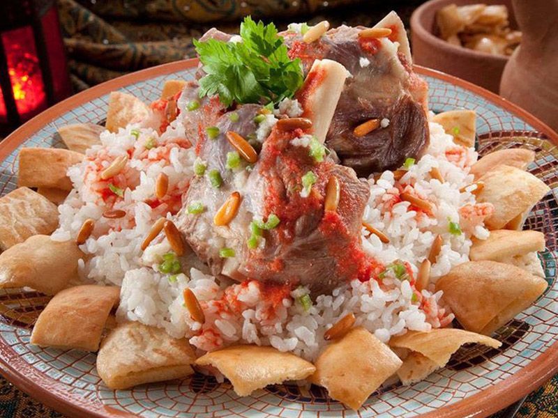 Fatteh with Veal Shank Casserole