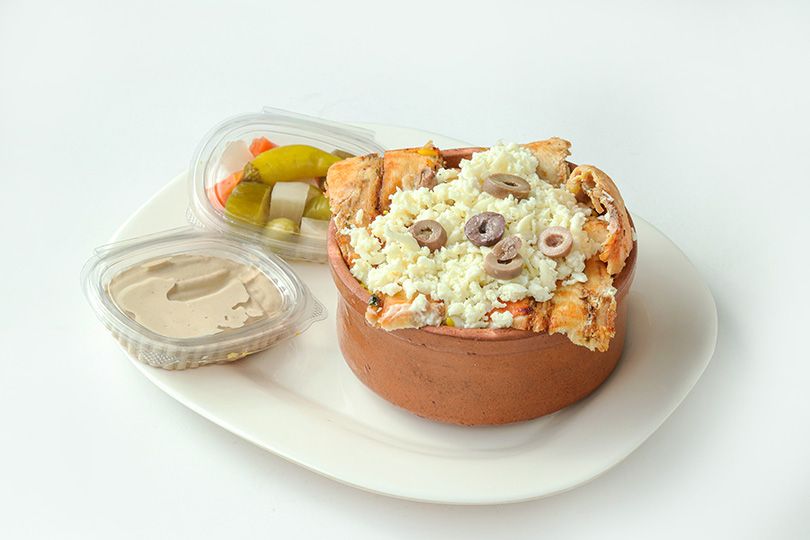 Chicken Shawarma Fattah Casserole