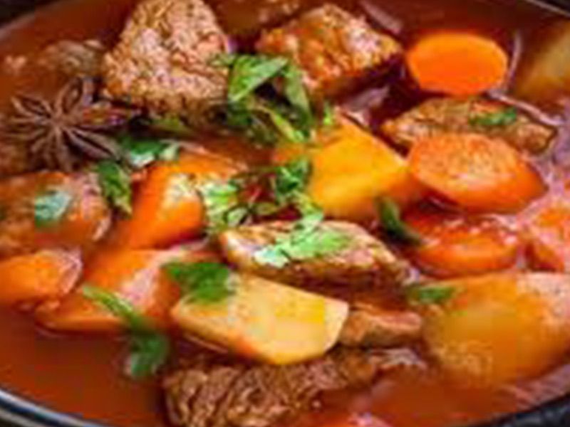 Mixed Vegetables With Meat Casserole