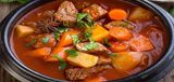 Mixed Vegetable With Meat Pottery Casserole