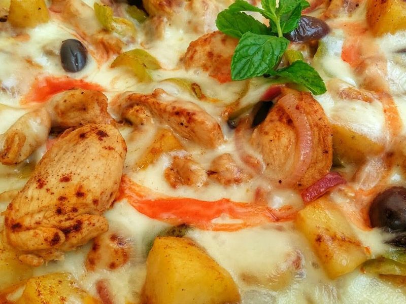 Mix Chicken With Mozzarella Cheese Casserole