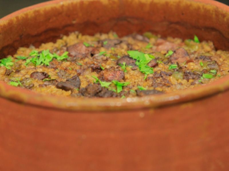 Grits With Liver And Giblets Casserole